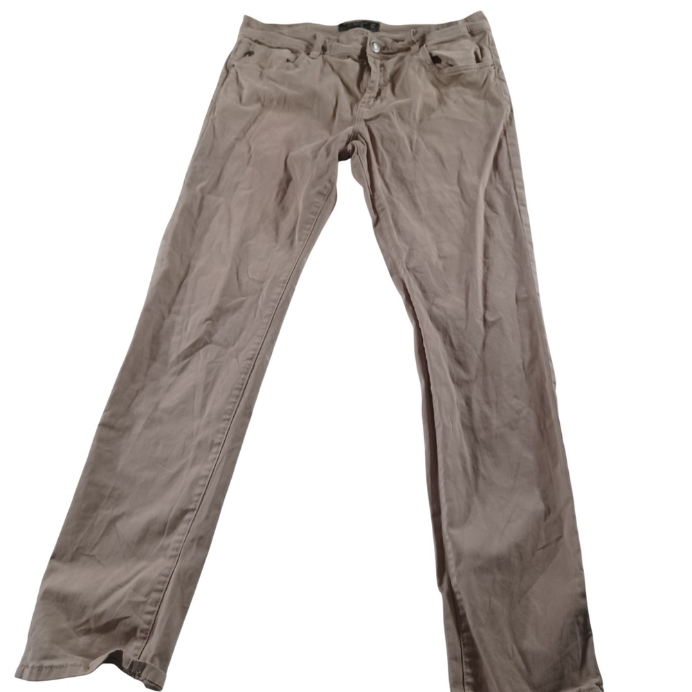 Liverpool Los Angeles Mens Khaki Tan 5-Pocket Stretch Pants 34W 32L 34x32